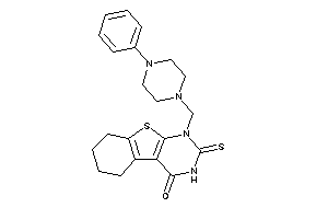 1-[(4-phenylpiperazino)methyl]-2-thioxo-5,6,7,8-tetrahydrobenzothiopheno[2,3-d]pyrimidin-4-one