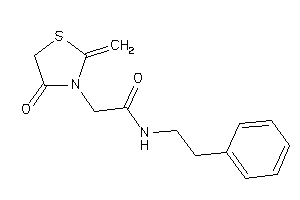 2-(4-keto-2-methylene-thiazolidin-3-yl)-N-phenethyl-acetamide