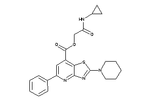 5-phenyl-2-piperidino-thiazolo[4,5-b]pyridine-7-carboxylic Acid [2-(cyclopropylamino)-2-keto-ethyl] Ester