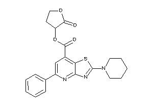 5-phenyl-2-piperidino-thiazolo[4,5-b]pyridine-7-carboxylic Acid (2-ketotetrahydrofuran-3-yl) Ester