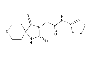 N-cyclopenten-1-yl-2-(2,4-diketo-8-oxa-1,3-diazaspiro[4.5]decan-3-yl)acetamide