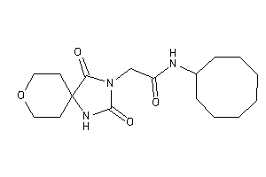 N-cyclooctyl-2-(2,4-diketo-8-oxa-1,3-diazaspiro[4.5]decan-3-yl)acetamide