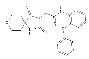 2-(2,4-diketo-8-oxa-1,3-diazaspiro[4.5]decan-3-yl)-N-(2-phenoxyphenyl)acetamide