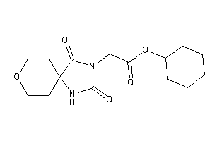 2-(2,4-diketo-8-oxa-1,3-diazaspiro[4.5]decan-3-yl)acetic Acid Cyclohexyl Ester