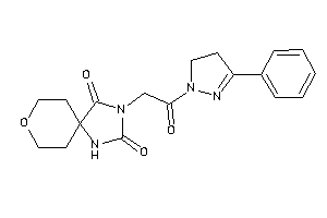 3-[2-keto-2-(3-phenyl-2-pyrazolin-1-yl)ethyl]-8-oxa-1,3-diazaspiro[4.5]decane-2,4-quinone