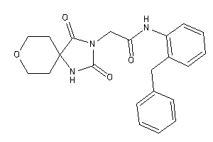 N-(2-benzylphenyl)-2-(2,4-diketo-8-oxa-1,3-diazaspiro[4.5]decan-3-yl)acetamide