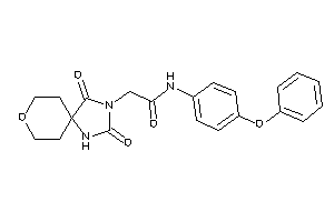 2-(2,4-diketo-8-oxa-1,3-diazaspiro[4.5]decan-3-yl)-N-(4-phenoxyphenyl)acetamide