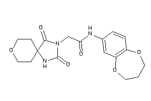 N-(3,4-dihydro-2H-1,5-benzodioxepin-7-yl)-2-(2,4-diketo-8-oxa-1,3-diazaspiro[4.5]decan-3-yl)acetamide