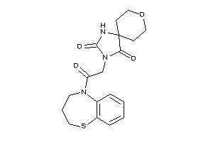 3-[2-(3,4-dihydro-2H-1,5-benzothiazepin-5-yl)-2-keto-ethyl]-8-oxa-1,3-diazaspiro[4.5]decane-2,4-quinone