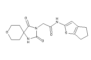 N-(5,6-dihydro-4H-cyclopenta[b]thiophen-2-yl)-2-(2,4-diketo-8-oxa-1,3-diazaspiro[4.5]decan-3-yl)acetamide