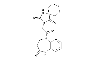 3-[2-keto-2-(4-keto-3,5-dihydro-2H-1,5-benzodiazepin-1-yl)ethyl]-8-oxa-1,3-diazaspiro[4.5]decane-2,4-quinone