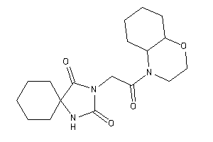 3-[2-(2,3,4a,5,6,7,8,8a-octahydrobenzo[b][1,4]oxazin-4-yl)-2-keto-ethyl]-1,3-diazaspiro[4.5]decane-2,4-quinone