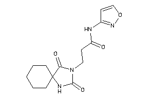 3-(2,4-diketo-1,3-diazaspiro[4.5]decan-3-yl)-N-isoxazol-3-yl-propionamide