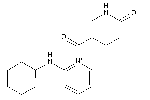 5-[2-(cyclohexylamino)pyridin-1-ium-1-carbonyl]-2-piperidone