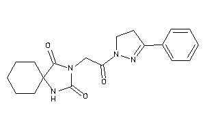 3-[2-keto-2-(3-phenyl-2-pyrazolin-1-yl)ethyl]-1,3-diazaspiro[4.5]decane-2,4-quinone