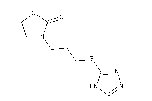 3-[3-(4H-1,2,4-triazol-3-ylthio)propyl]oxazolidin-2-one