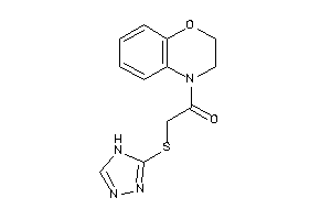 1-(2,3-dihydro-1,4-benzoxazin-4-yl)-2-(4H-1,2,4-triazol-3-ylthio)ethanone