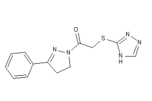 1-(3-phenyl-2-pyrazolin-1-yl)-2-(4H-1,2,4-triazol-3-ylthio)ethanone