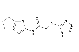 N-(5,6-dihydro-4H-cyclopenta[b]thiophen-2-yl)-2-(4H-1,2,4-triazol-3-ylthio)acetamide