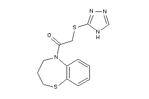 1-(3,4-dihydro-2H-1,5-benzothiazepin-5-yl)-2-(4H-1,2,4-triazol-3-ylthio)ethanone