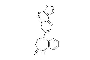 3-[2-keto-2-(4-keto-3,5-dihydro-2H-1,5-benzodiazepin-1-yl)ethyl]thieno[2,3-d]pyrimidin-4-one