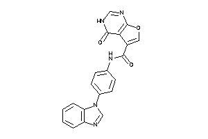 N-[4-(benzimidazol-1-yl)phenyl]-4-keto-3H-furo[2,3-d]pyrimidine-5-carboxamide