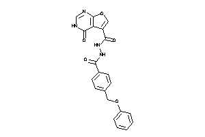 4-keto-N'-[4-(phenoxymethyl)benzoyl]-3H-furo[2,3-d]pyrimidine-5-carbohydrazide