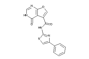 4-keto-N-(4-phenylthiazol-2-yl)-3H-furo[2,3-d]pyrimidine-5-carboxamide