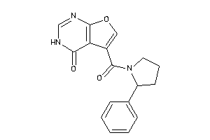 5-(2-phenylpyrrolidine-1-carbonyl)-3H-furo[2,3-d]pyrimidin-4-one