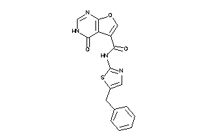 N-(5-benzylthiazol-2-yl)-4-keto-3H-furo[2,3-d]pyrimidine-5-carboxamide