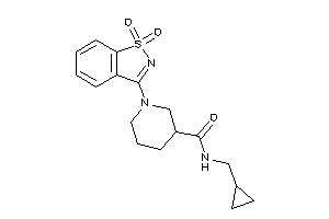 N-(cyclopropylmethyl)-1-(1,1-diketo-1,2-benzothiazol-3-yl)nipecotamide