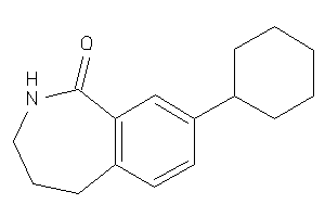 Image of 8-cyclohexyl-2,3,4,5-tetrahydro-2-benzazepin-1-one