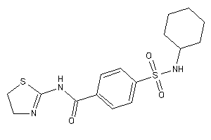 4-(cyclohexylsulfamoyl)-N-(2-thiazolin-2-yl)benzamide