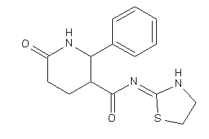 6-keto-2-phenyl-N-thiazolidin-2-ylidene-nipecotamide