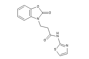 3-(2-keto-1,3-benzoxazol-3-yl)-N-thiazol-2-yl-propionamide