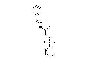 2-(benzenesulfonamido)-N-(4-pyridylmethyleneamino)acetamide