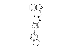 N-[4-(1,3-benzodioxol-5-yl)thiazol-2-yl]-2-indoxazen-3-yl-acetamide