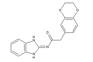N-(1,3-dihydrobenzimidazol-2-ylidene)-2-(2,3-dihydro-1,4-benzodioxin-6-yl)acetamide