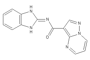 Image of N-(1,3-dihydrobenzimidazol-2-ylidene)pyrazolo[1,5-a]pyrimidine-3-carboxamide
