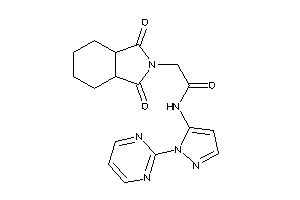 2-(1,3-diketo-3a,4,5,6,7,7a-hexahydroisoindol-2-yl)-N-[2-(2-pyrimidyl)pyrazol-3-yl]acetamide