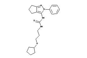 1-[3-(cyclopentoxy)propyl]-3-(2-phenyl-5,6-dihydro-4H-cyclopenta[c]pyrazol-3-yl)urea