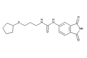 1-[3-(cyclopentoxy)propyl]-3-(1,3-diketoisoindolin-5-yl)urea