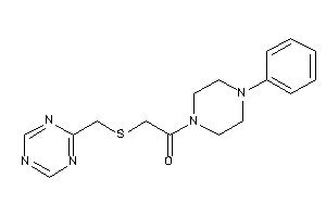 1-(4-phenylpiperazino)-2-(s-triazin-2-ylmethylthio)ethanone