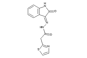 N-[(2-ketoindolin-3-ylidene)amino]-2-thiazol-2-yl-acetamide