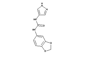 1-(1,3-benzodioxol-5-yl)-3-(1H-pyrazol-4-yl)urea