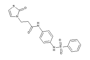 N-[4-(benzenesulfonamido)phenyl]-3-(2-keto-4-thiazolin-3-yl)propionamide