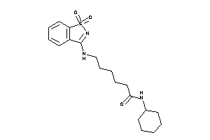 N-cyclohexyl-6-[(1,1-diketo-1,2-benzothiazol-3-yl)amino]hexanamide