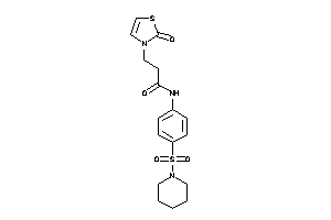 3-(2-keto-4-thiazolin-3-yl)-N-(4-piperidinosulfonylphenyl)propionamide