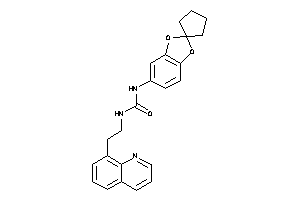 1-[2-(8-quinolyl)ethyl]-3-spiro[1,3-benzodioxole-2,1'-cyclopentane]-5-yl-urea