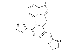 N-[1-(1H-indol-3-ylmethyl)-2-keto-2-(thiazolidin-2-ylideneamino)ethyl]thiophene-2-carboxamide